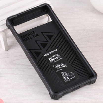 Black rugged phone case with textured grip and magnetic holder