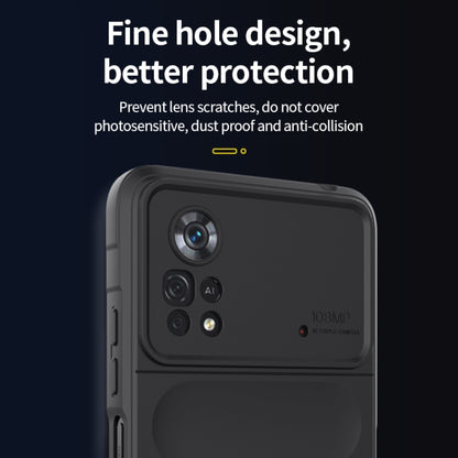 Dark phone case with fine-hole textured bumper and raised camera lens openings