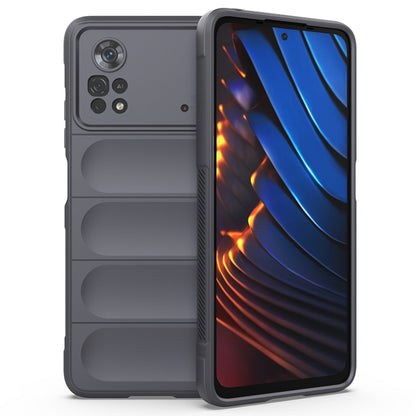 Dark gray TPU phone case with raised camera cutout and rugged side grip