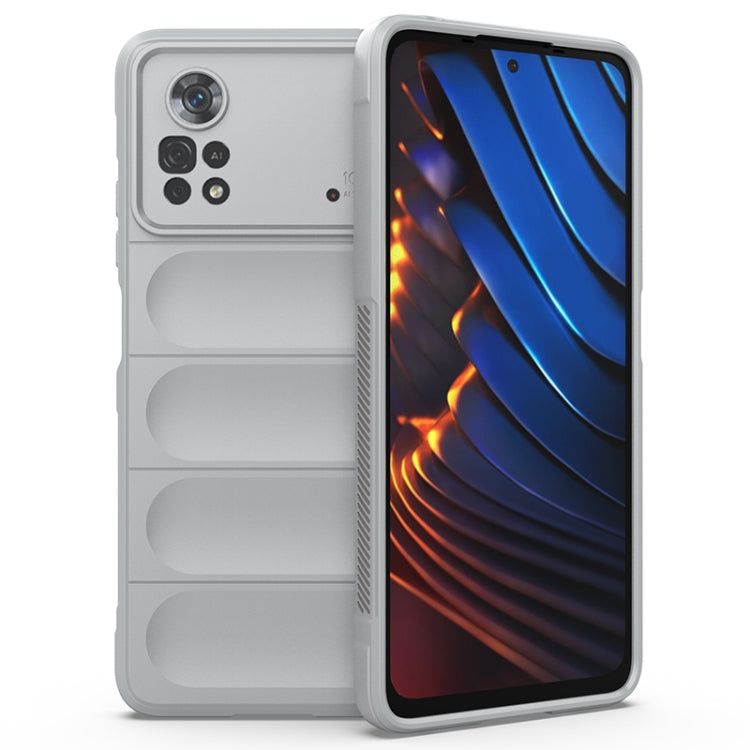 White TPU phone case with raised camera cutout and rugged side grip
