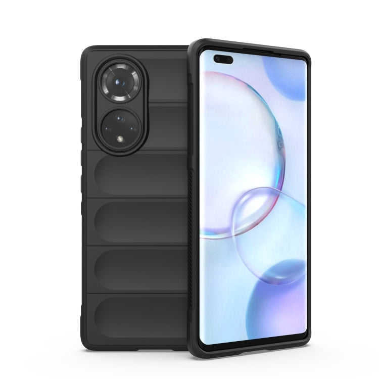 Black TPU phone case with flannel lining, dual camera cutouts, raised edges