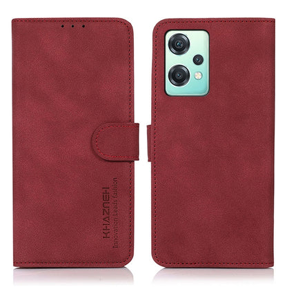 Matte red leather wallet phone case with camera cutout and magnetic side flap