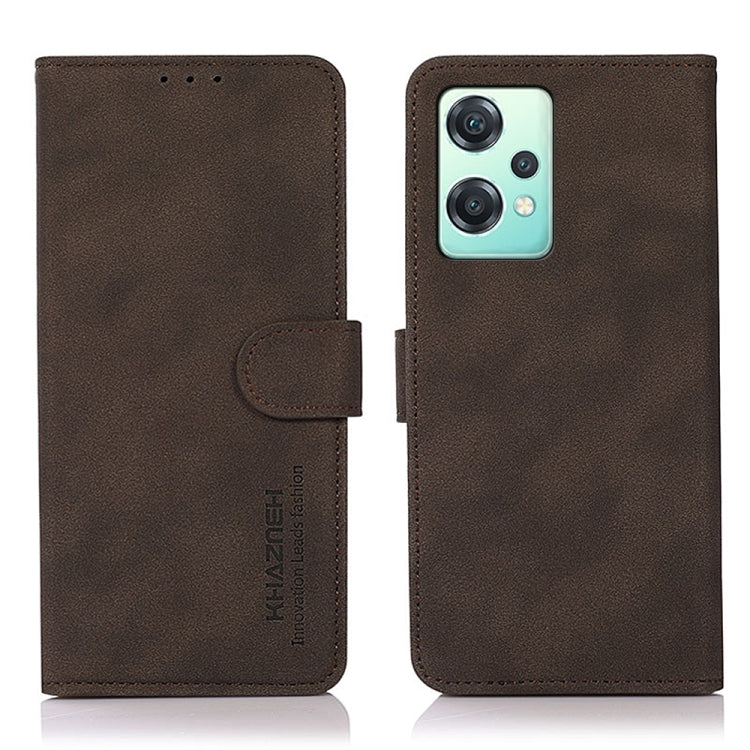 Matte brown leather wallet phone case with camera cutout and magnetic side flap