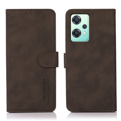Matte brown leather wallet phone case with camera cutout and magnetic side flap