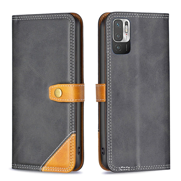 Faux leather phone case wallet, dark gray with tan strap and side camera cutout