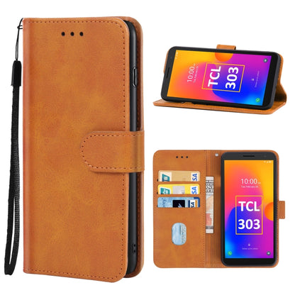 Brown leather folio phone case with flip cover and cutouts for buttons and camera