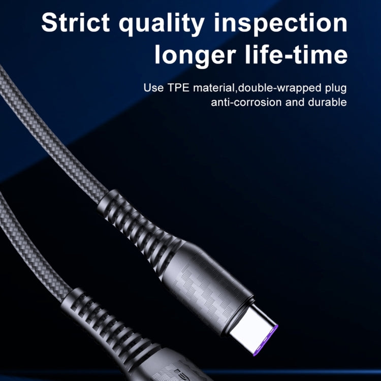 awei CL-69 5A Type-C / USB-C Smart Fast Charging Cable, Length: 1m