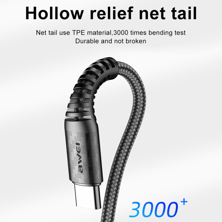 awei CL-69 5A Type-C / USB-C Smart Fast Charging Cable, Length: 1m