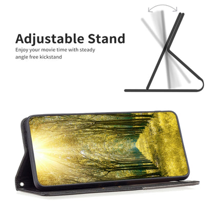 Grey leather phone folio case with kickstand for landscape viewing