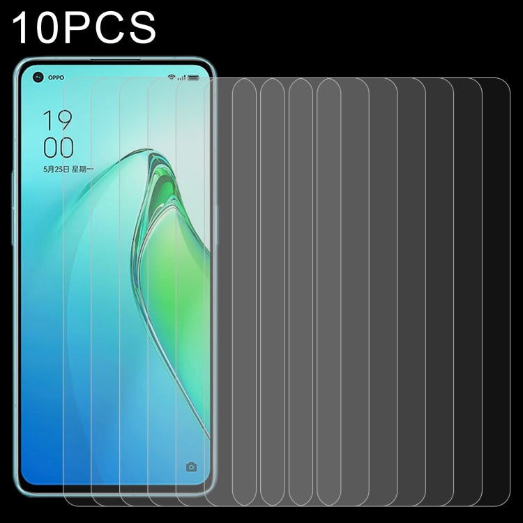 10-pack tempered glass screen protectors covering a smartphone display
