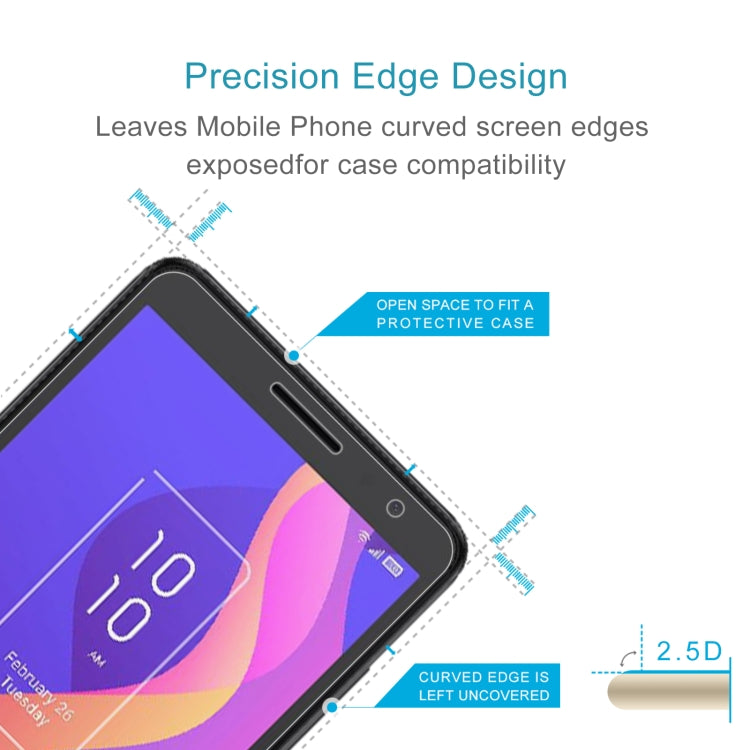 2.5D tempered glass screen protector with precision rounded edge for case compatibility