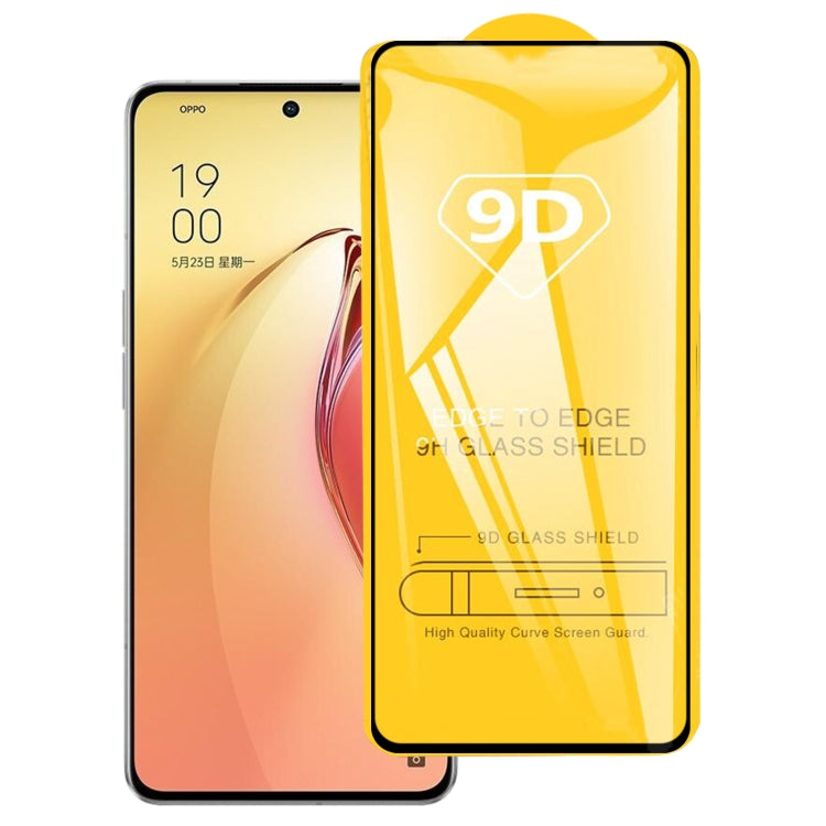 9D tempered glass screen protector film applied to a curved smartphone screen