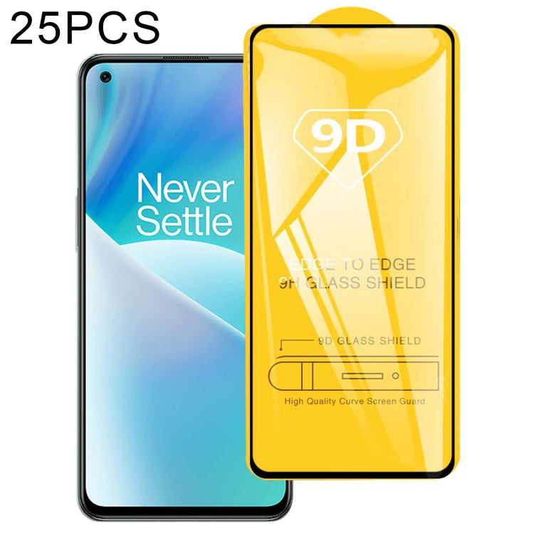9D tempered glass screen protector full-glue set, 25-pack with curved sheet cover