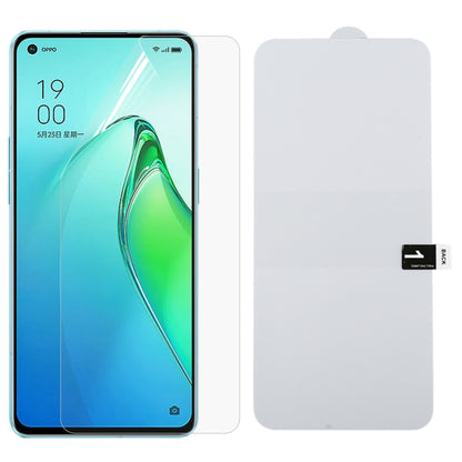 Full-screen hydrogel phone screen protector film with clear protector and backing sheet