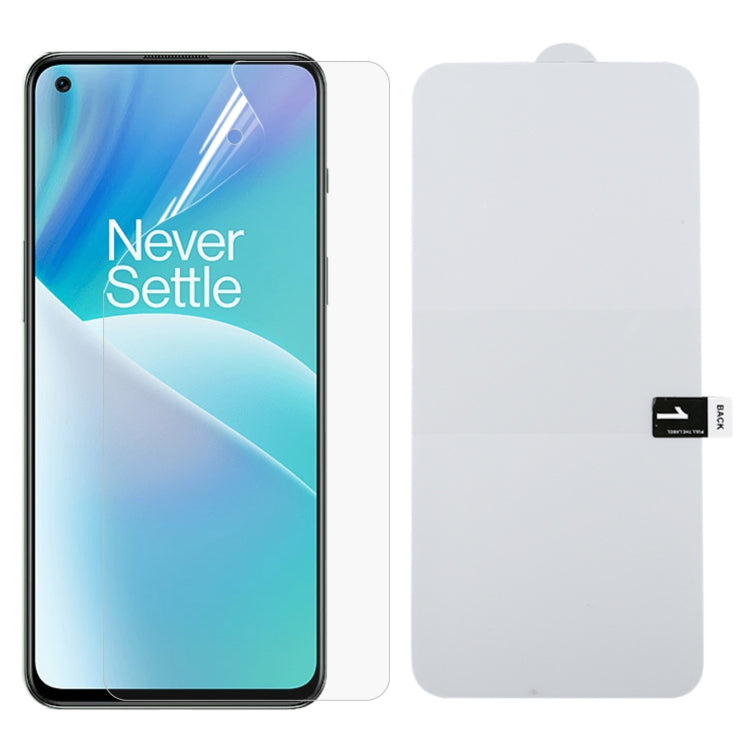 Full-screen hydrogel phone screen protector film set, clear protector and backing sheet