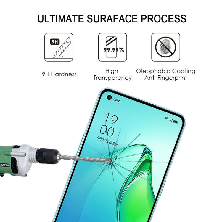 Tempered glass screen protector with 9H hardness, anti-fingerprint and anti-scratch coating.