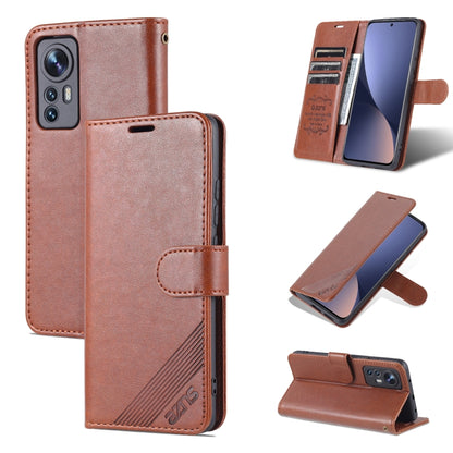 Brown sheepskin-textured flip leather phone case with flip stand cover