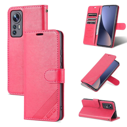 Pink sheepskin-textured flip leather phone case with stand cover