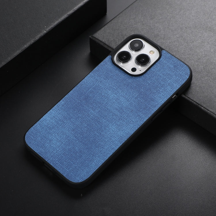Blue textured shockproof phone case with raised camera cutouts