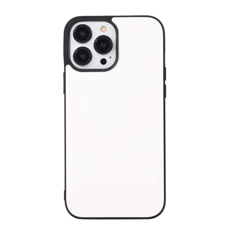 White textured shockproof phone case with raised camera protection and side cutouts.