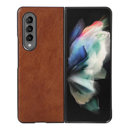 Brown textured shockproof phone case with raised camera cutouts