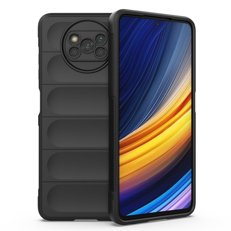 Black TPU phone case with ridged back panel and camera cutout
