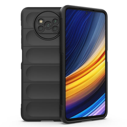 Black TPU phone case with ridged back panel and camera cutout