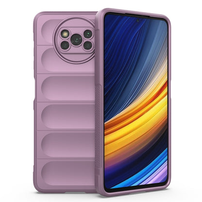 Purple TPU phone case with ridged back panel and camera cutout