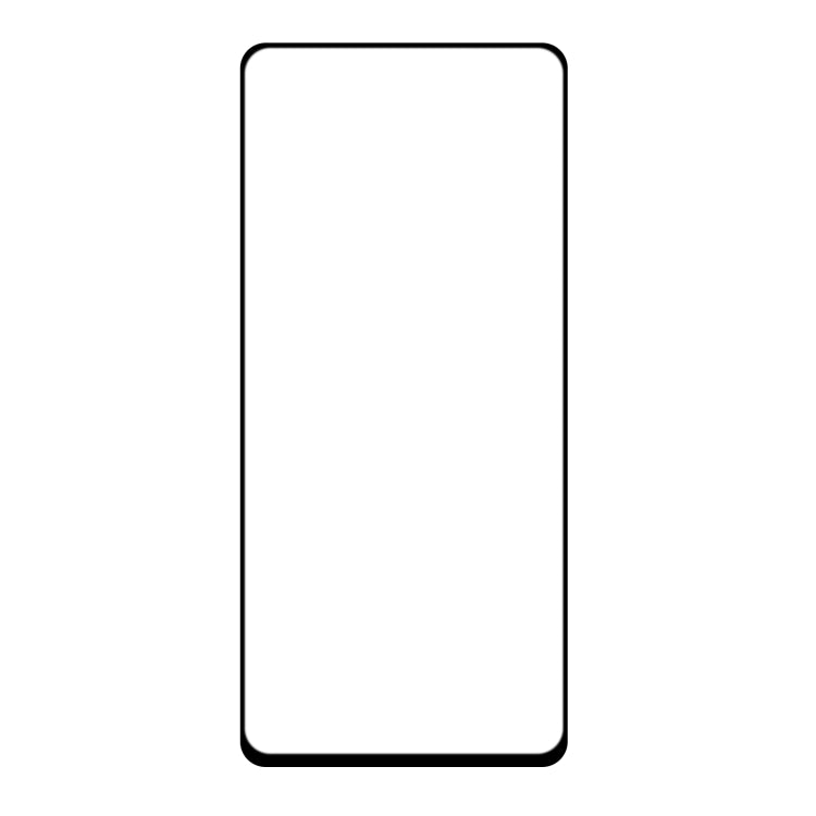 Full glue tempered glass screen protector, clear panel with rounded black edges