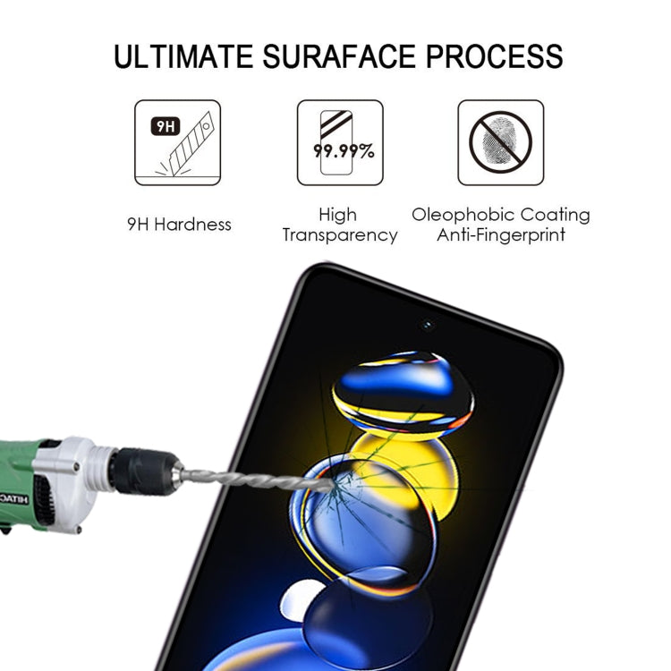 9H hardness tempered glass screen protector with anti-fingerprint coating