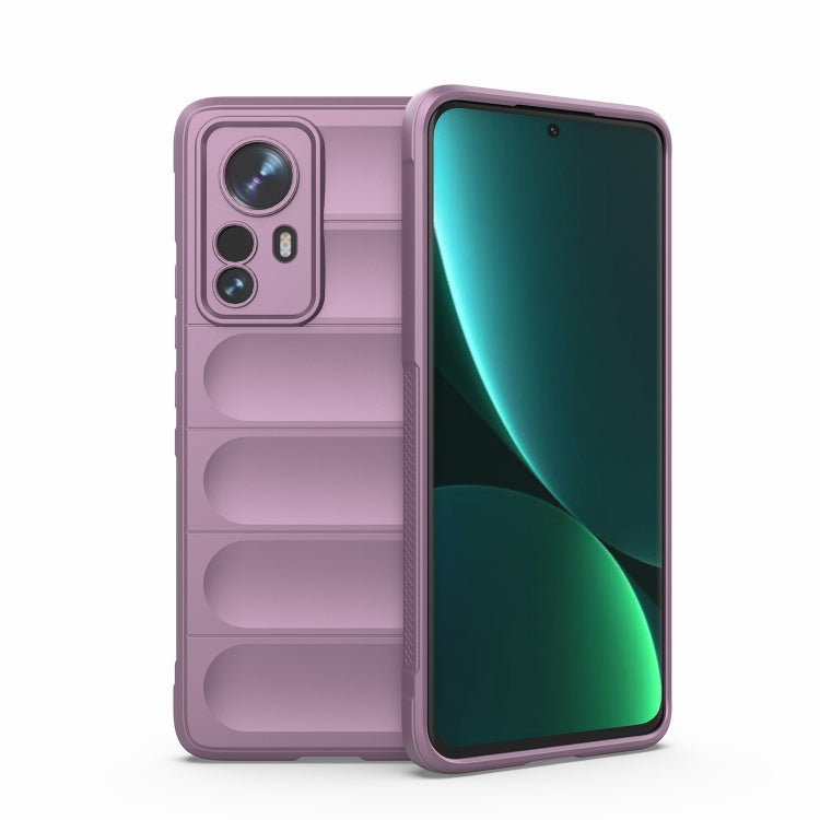 Purple phone case with raised camera cutouts, covers front and back