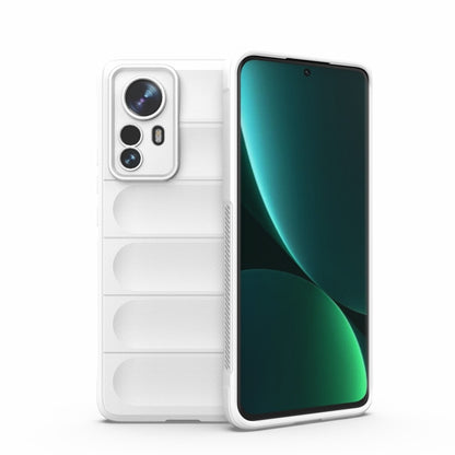 White phone case with raised camera cutouts, covers front and back