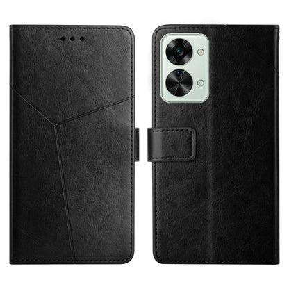 Black horizontal flip leather phone case with camera cutout and card holder strap