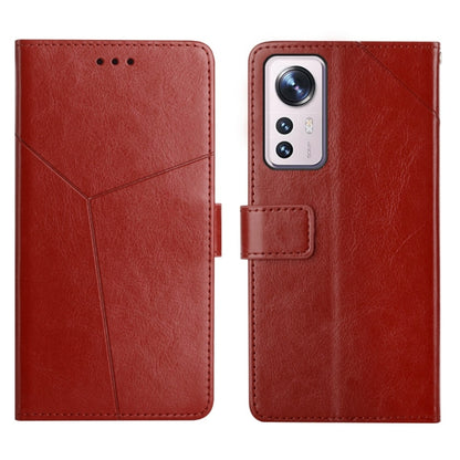 Red leather flip phone case with camera cutout and side card holder
