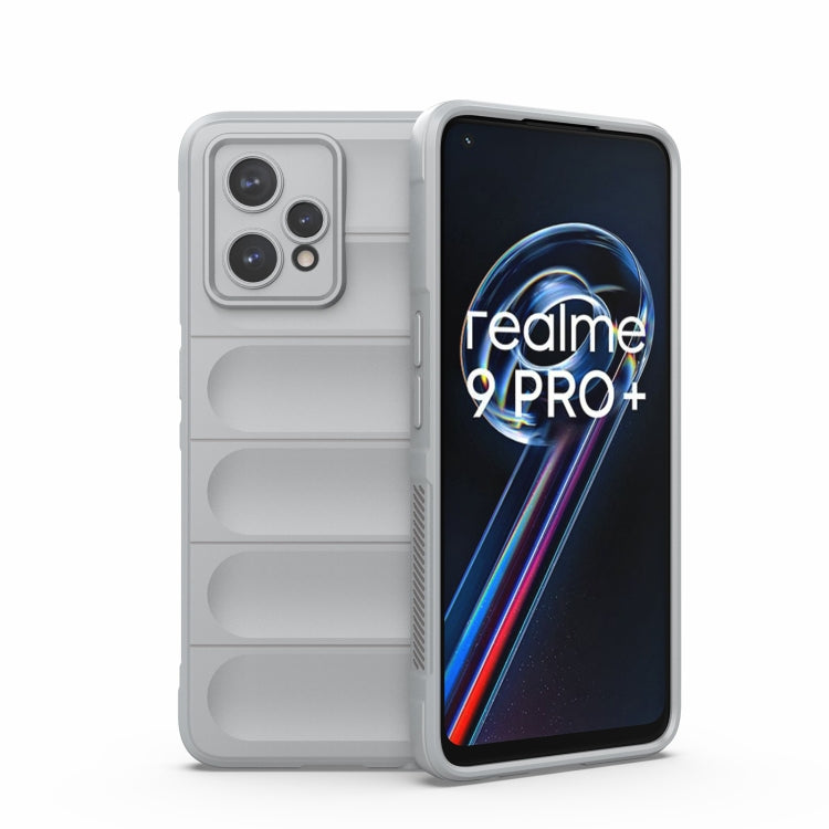 Light gray TPU phone case with raised camera cover and textured side grip