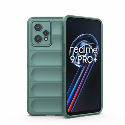 Dark green TPU phone case with raised camera cover and textured side grip