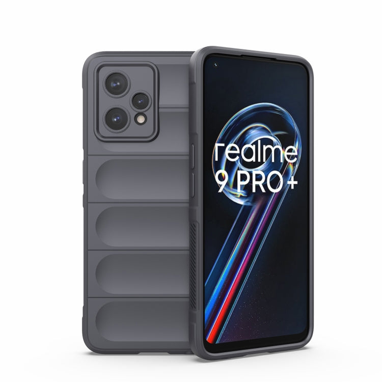Dark grey TPU and flannel phone case with raised camera protection and screen lip