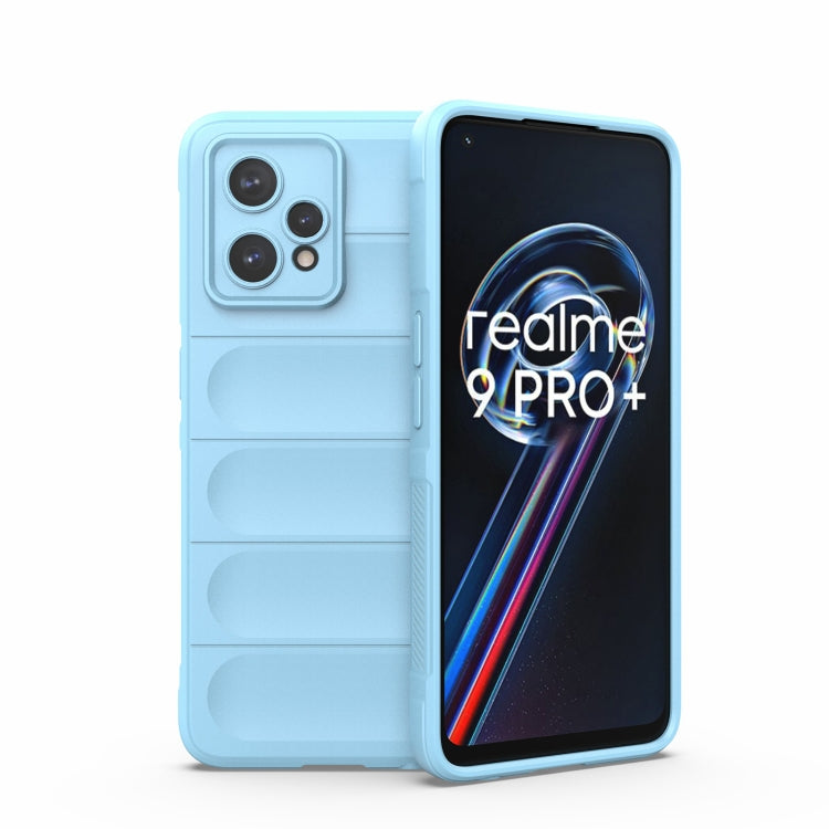 Light blue TPU and flannel phone case with raised camera protection and screen lip