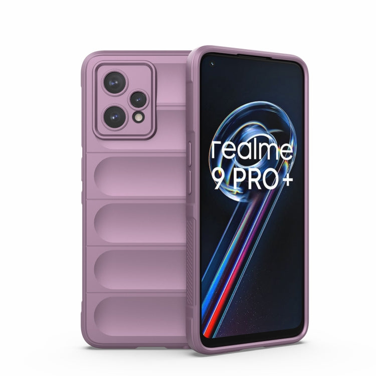 Purple TPU and flannel phone case with raised camera protection and screen lip