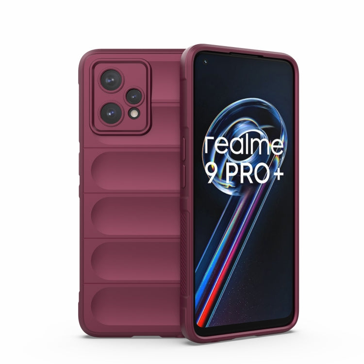 Wine red TPU and flannel phone case with raised camera protection and screen lip