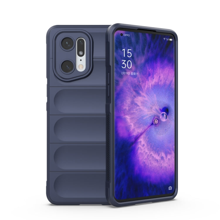 Dark navy TPU phone case with raised camera cutout and front protection