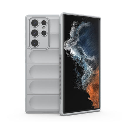 Grey TPU phone case with flannel lining, dual-layer design, camera cutouts, screen cover