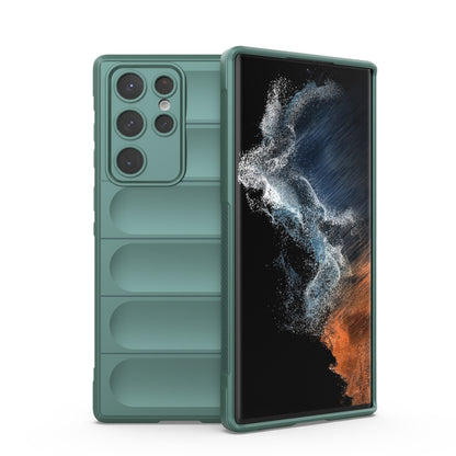 Dark green TPU phone case with flannel lining, dual-layer design, camera cutouts, screen cover