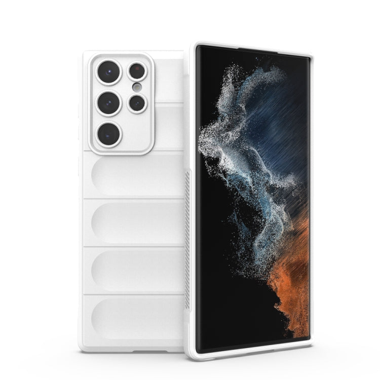 White TPU phone case with flannel lining, dual-layer design, camera cutouts, screen cover