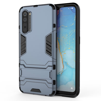 Gray rugged shockproof phone case with black TPU accents and camera cutout protection