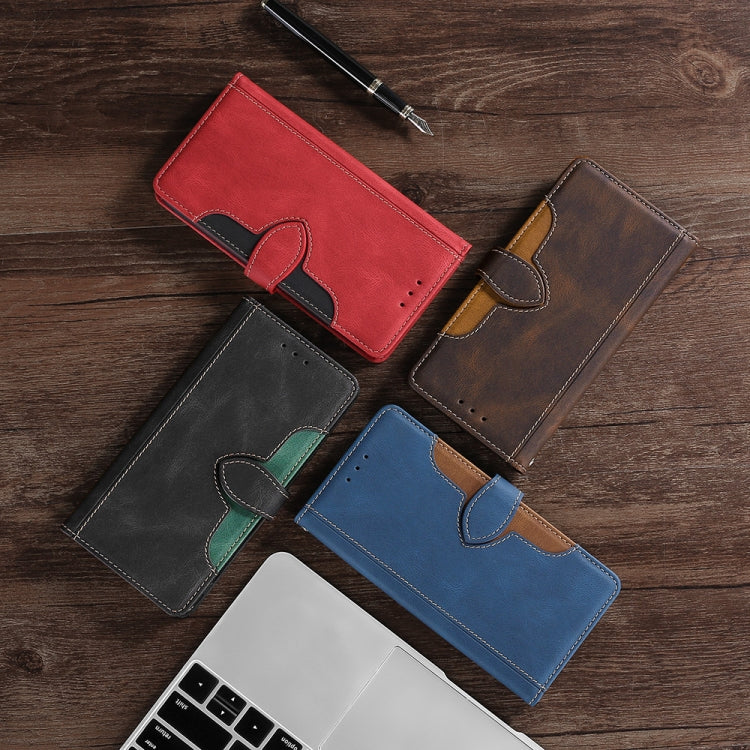 PU leather horizontal flip phone cases in assorted colors with magnetic buckle and stitching