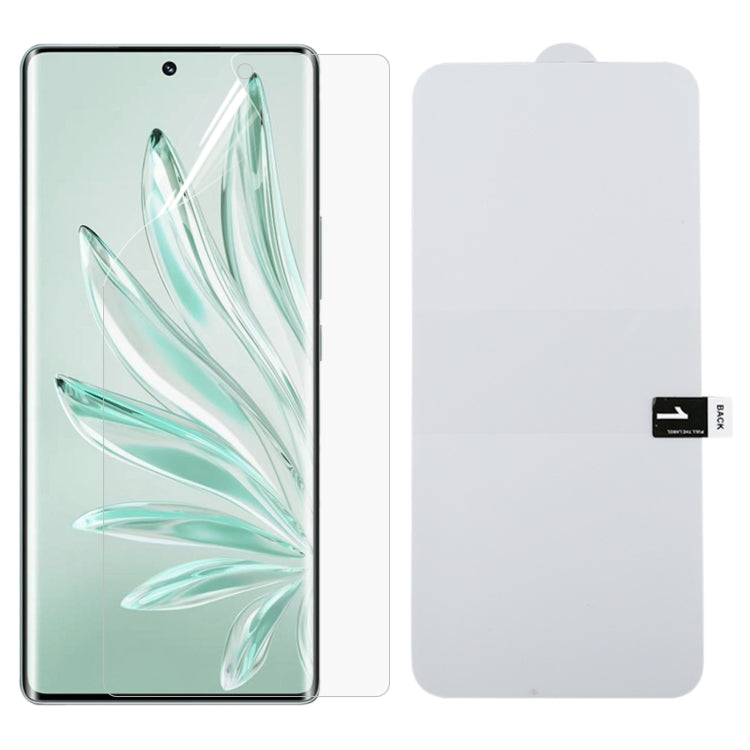 Full-screen hydrogel screen protector film for smartphone, clear and flexible