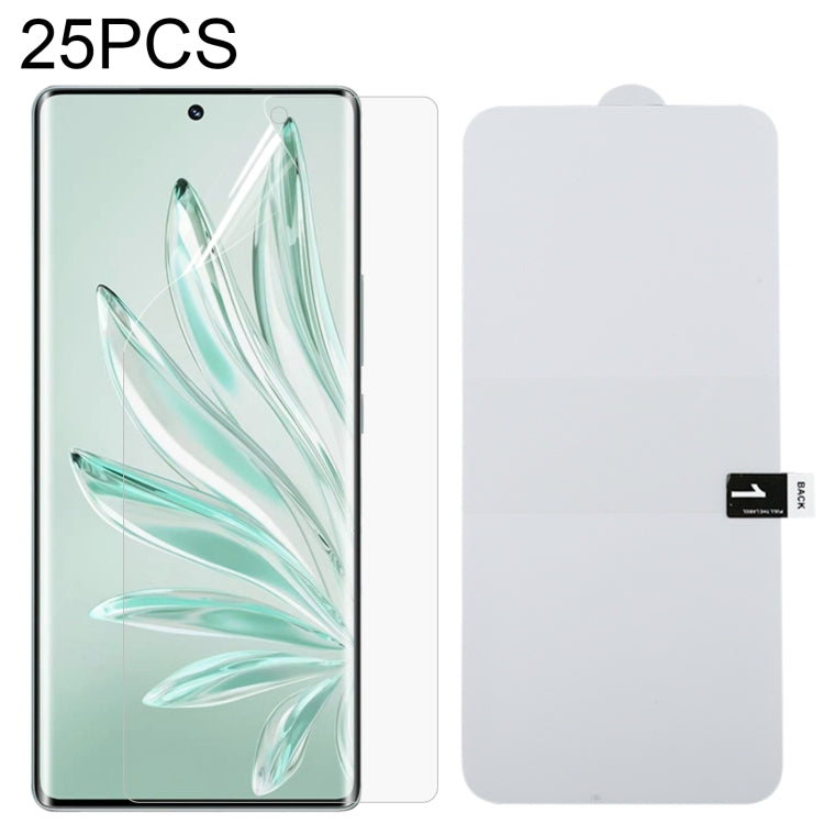 25-pack full coverage hydrogel screen protector films for smartphone, clear