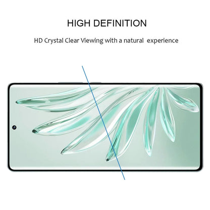 Curved tempered glass screen protector film for clear viewing