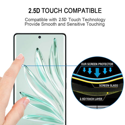 2.5D curved tempered glass screen protector film with smooth touch fit